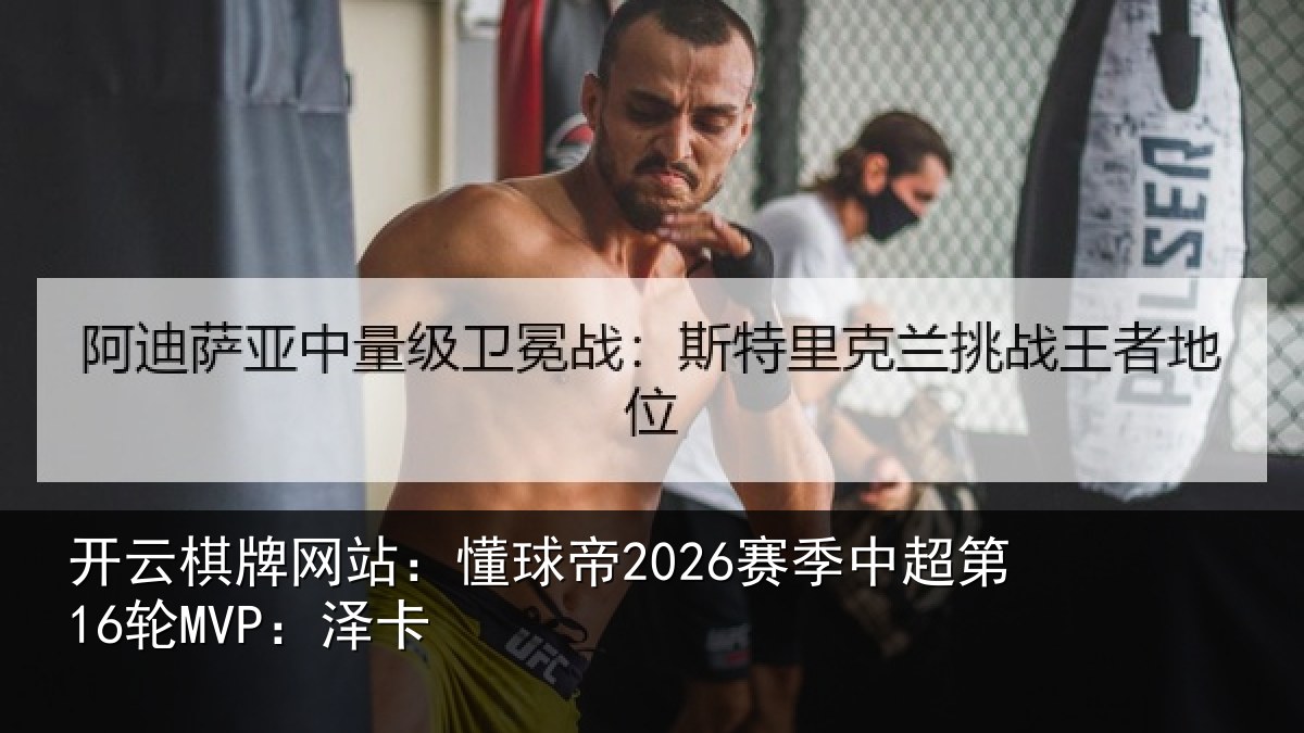 开云棋牌网站:懂球帝2026赛季中超第16轮MVP:泽卡