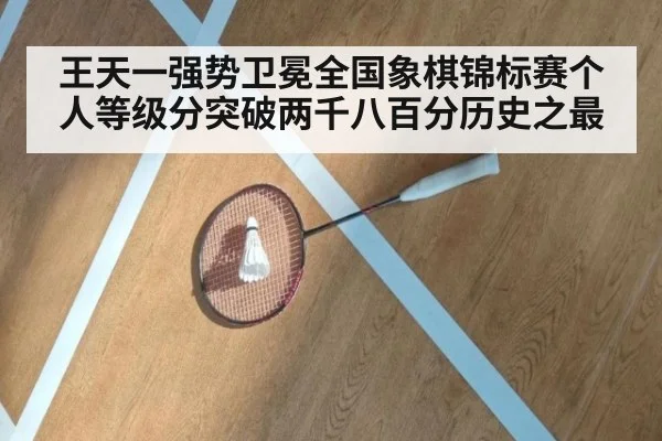 王天一强势卫冕全国象棋锦标赛个人等级分突破两千八百分历史之最